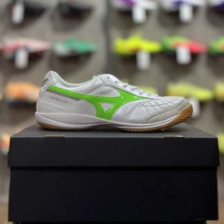 Mizuno Morelia Neo Sala Japan IN - Super White Pearl/Neon Green
